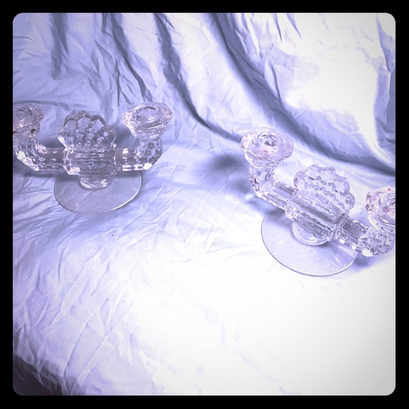 Party Supplies Vintage Lead Crystal Candelabra Poshmark